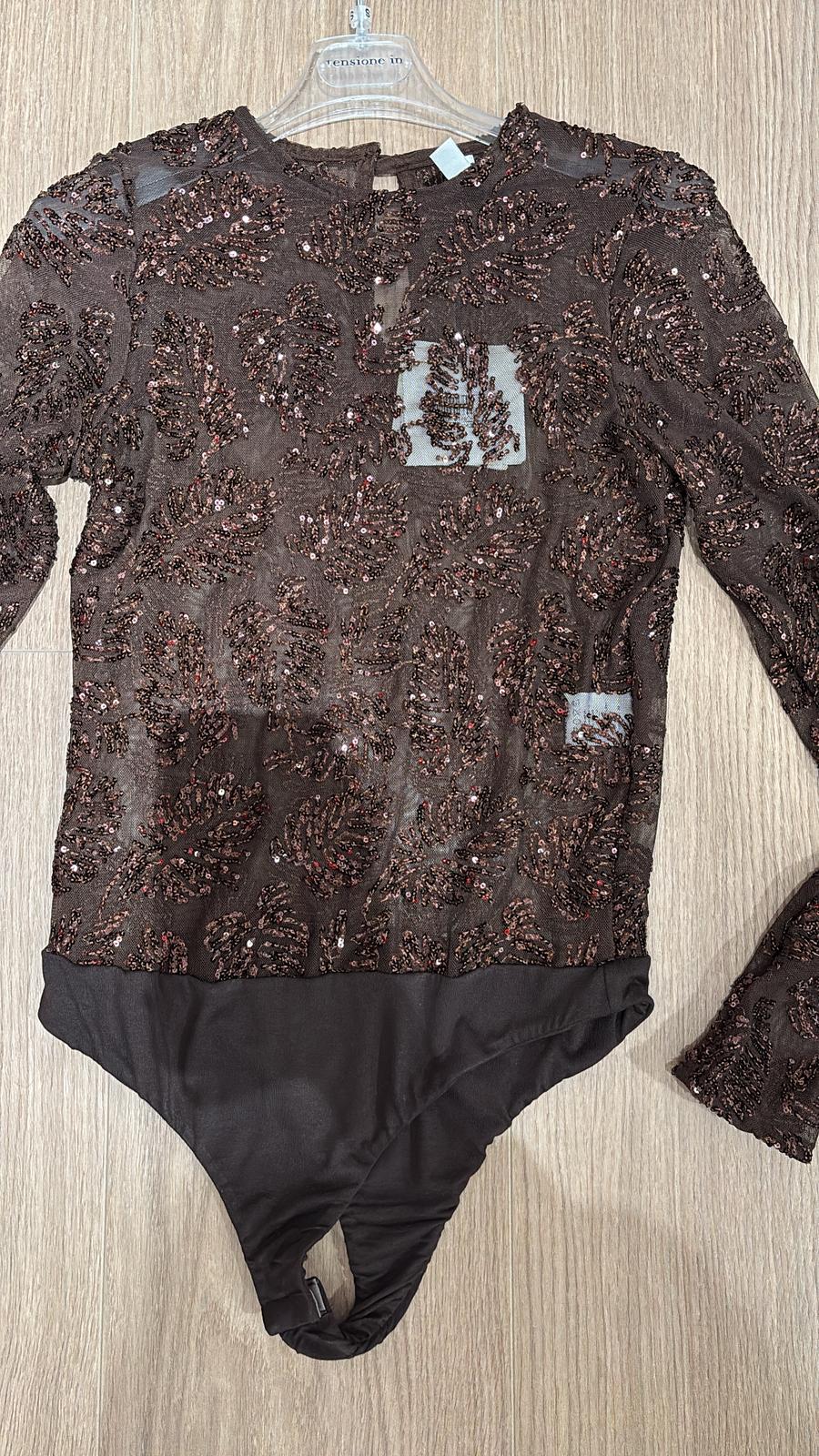 Body strass W25BB95 Tensione In marrone