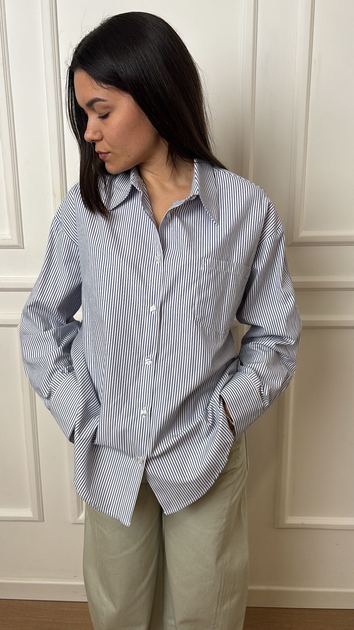 Camicia gessata over Tensione In 26C3732