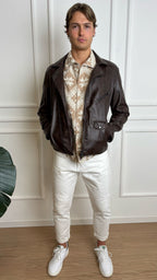 Chiodo in ecopelle Imperial U3025640 moro