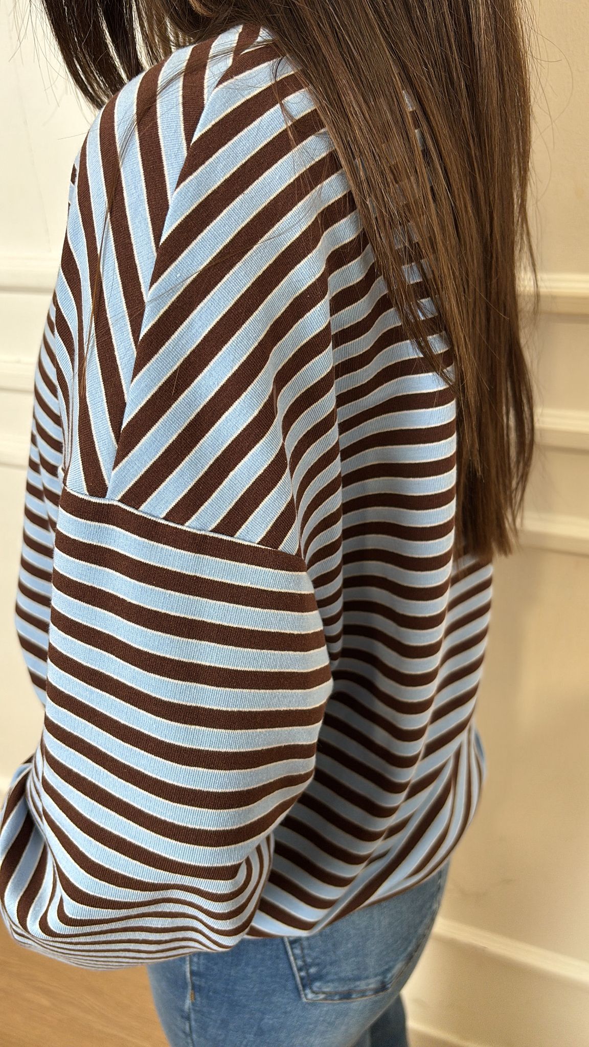 T-Shirt felpa righe Tensione In 26M3996