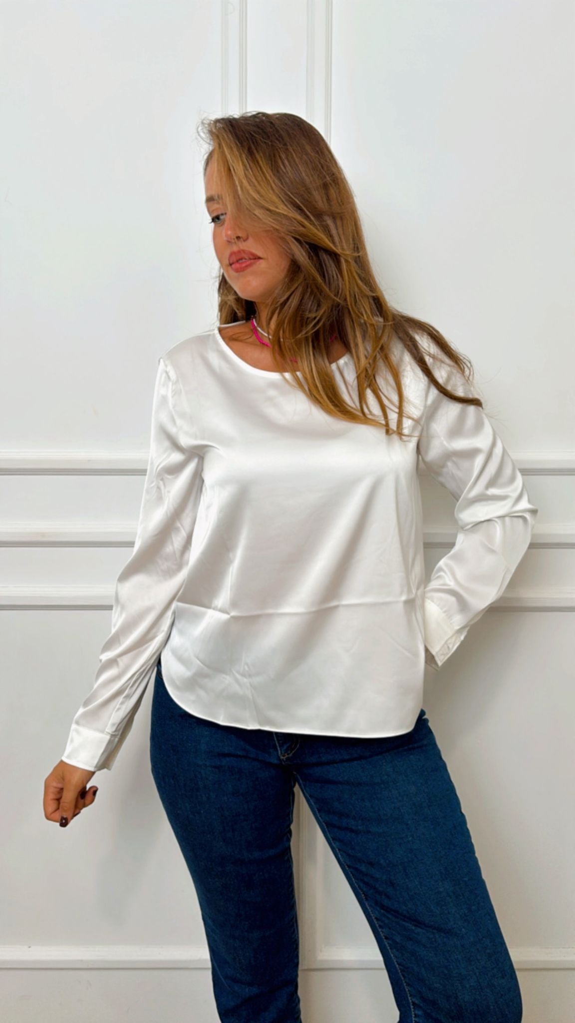 Blusa raso Madera 001 Emme Marella