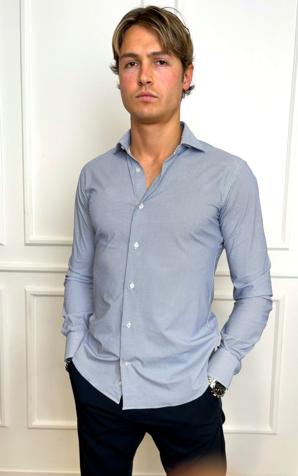 Camicia spandex Extra slim Bottega Artigiana B41ML 6