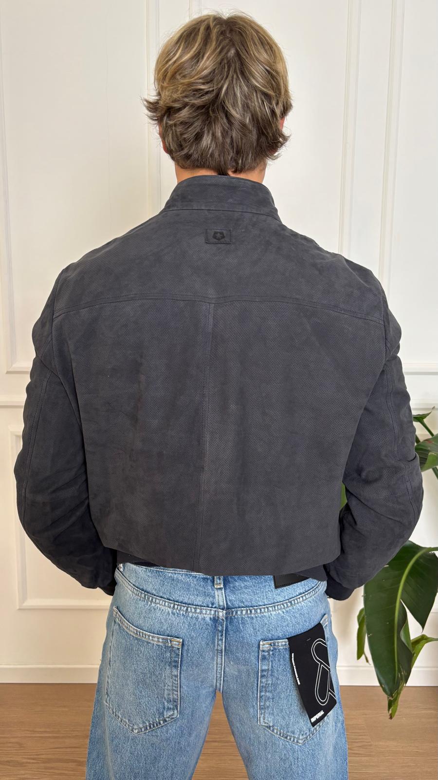 Giacca microfibra Milestone MS Michigan blu