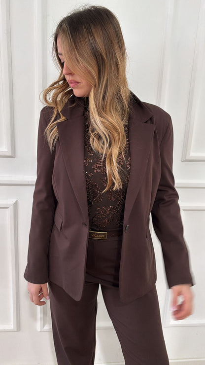 Blazer punto milano Tensione In 26B1203 Moro