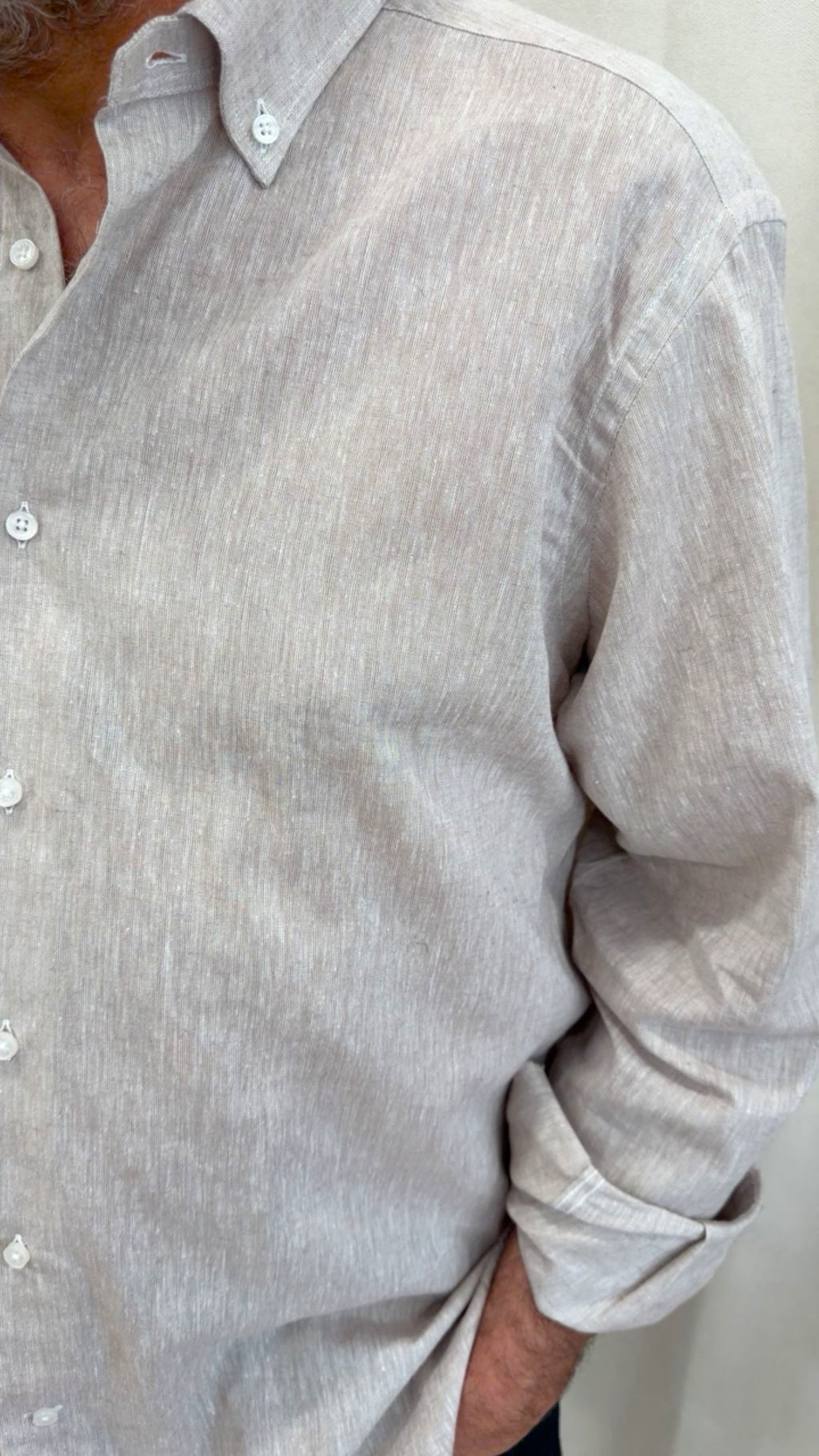 Camicia comfort fit puro lino E290 Turchetti