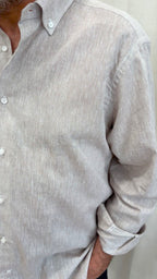 Camicia comfort fit puro lino E290 Turchetti