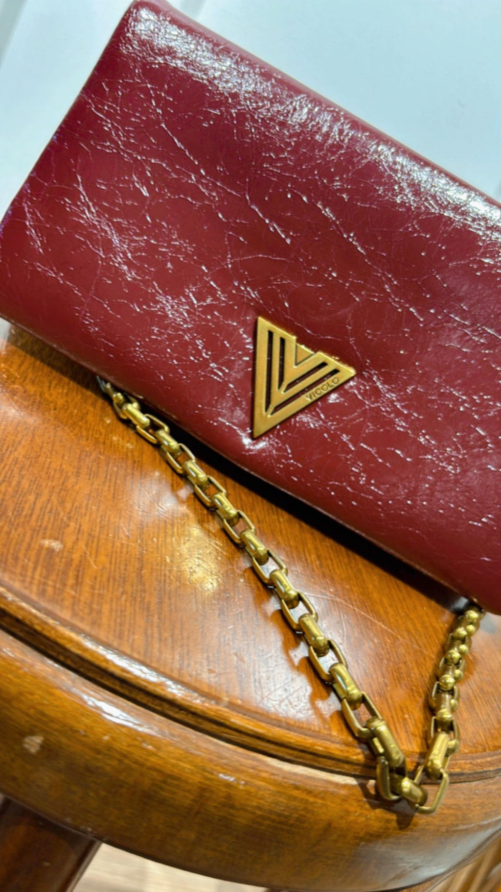 Borsa mini mirror XF0008 Vicolo borgogna