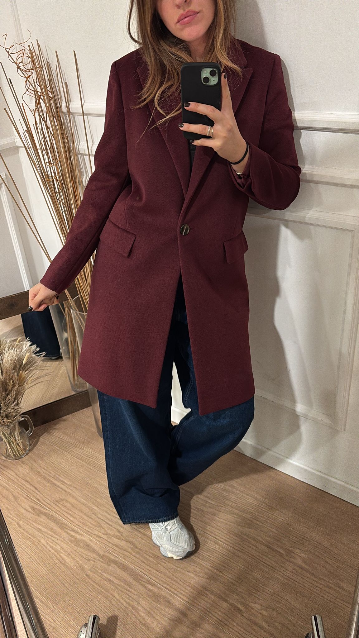 Cappotto slim Dixie K845Y019 bordeaux