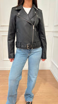 Chiodo biker mille Only 15357332 nero