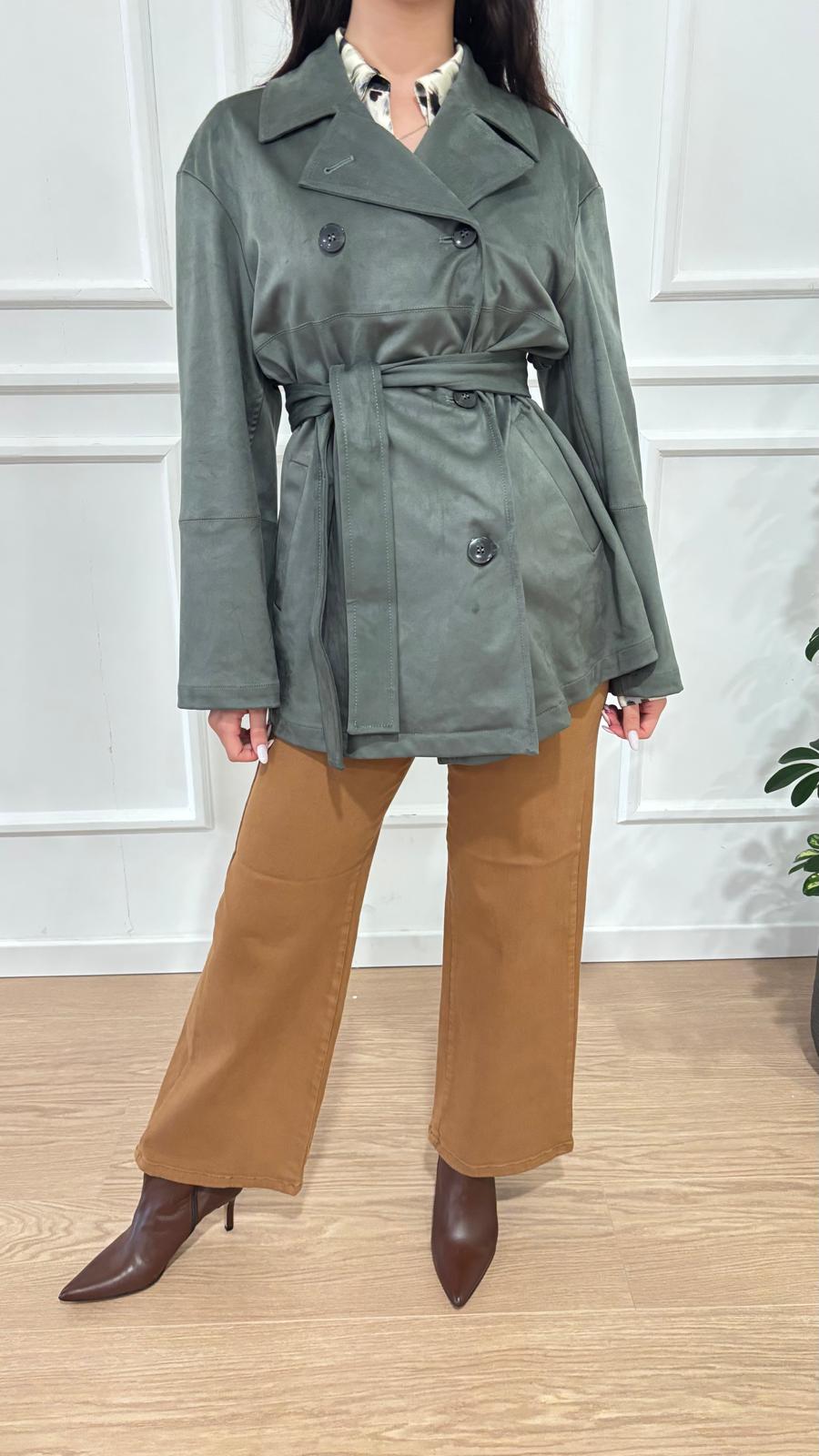 Trench in suede Fumi Emme Marella