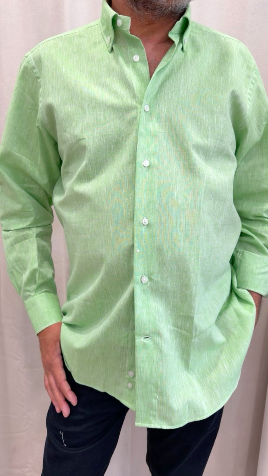 Camicia comfort fit puro lino E290 Turchetti