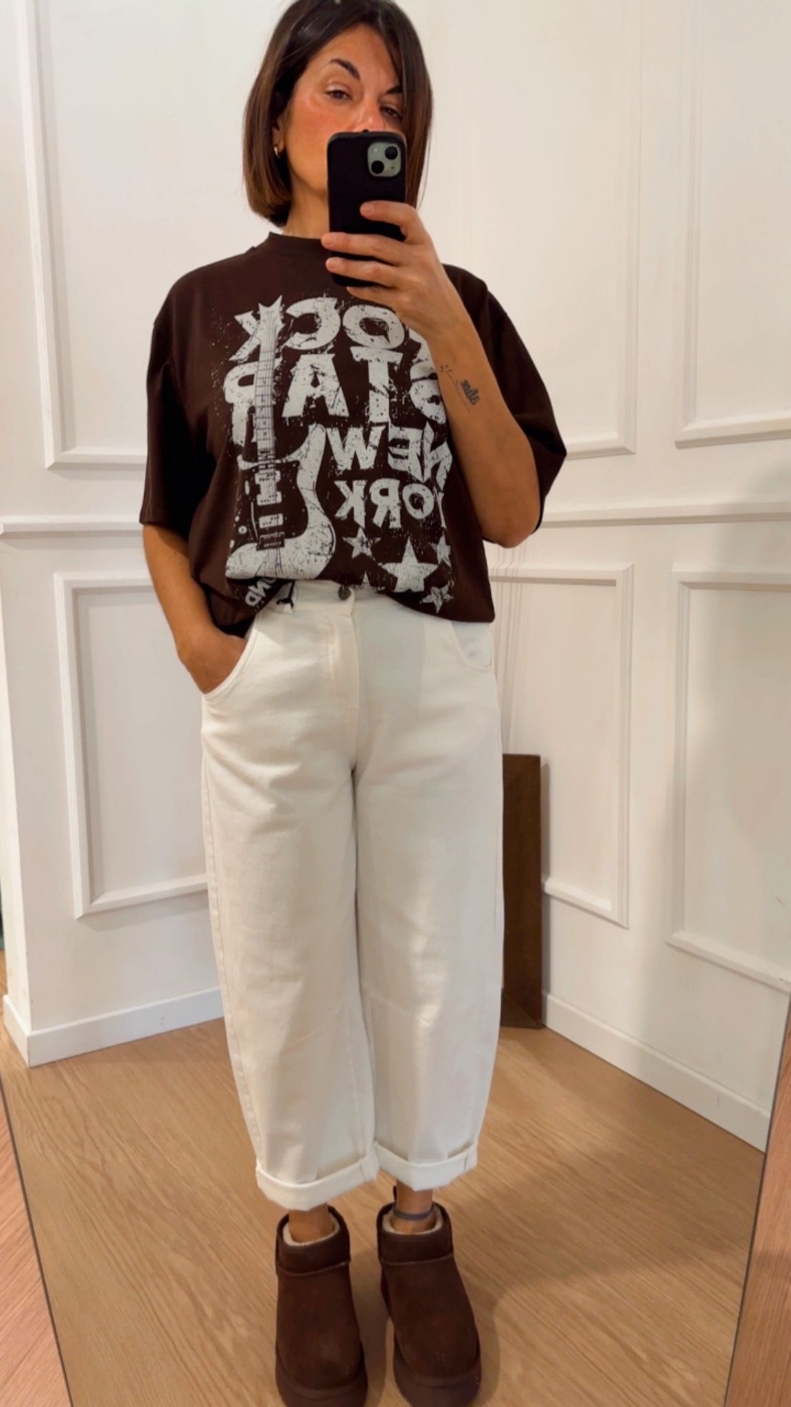 Pantalone ovetto PA5137AI25 bianco