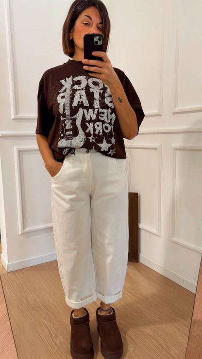 Pantalone ovetto PA5137AI25 bianco