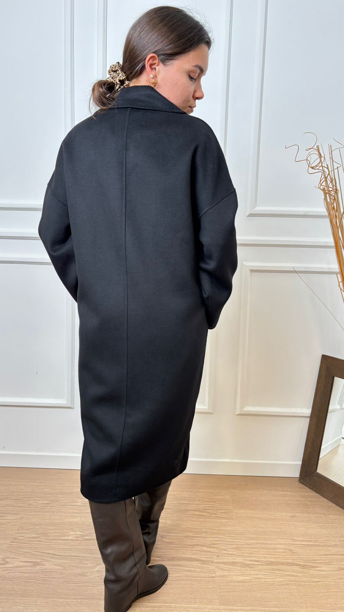 Cappotto ovetto over Vicolo TF0003 99 nero