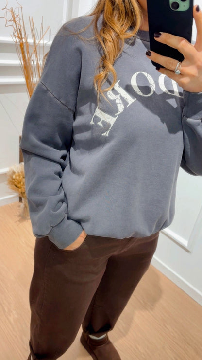 Felpa giro J'Adore Tensione In 37924 Grigia