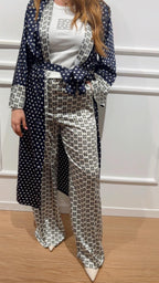 Pantalone in twill stampato Emme Marella Baobab