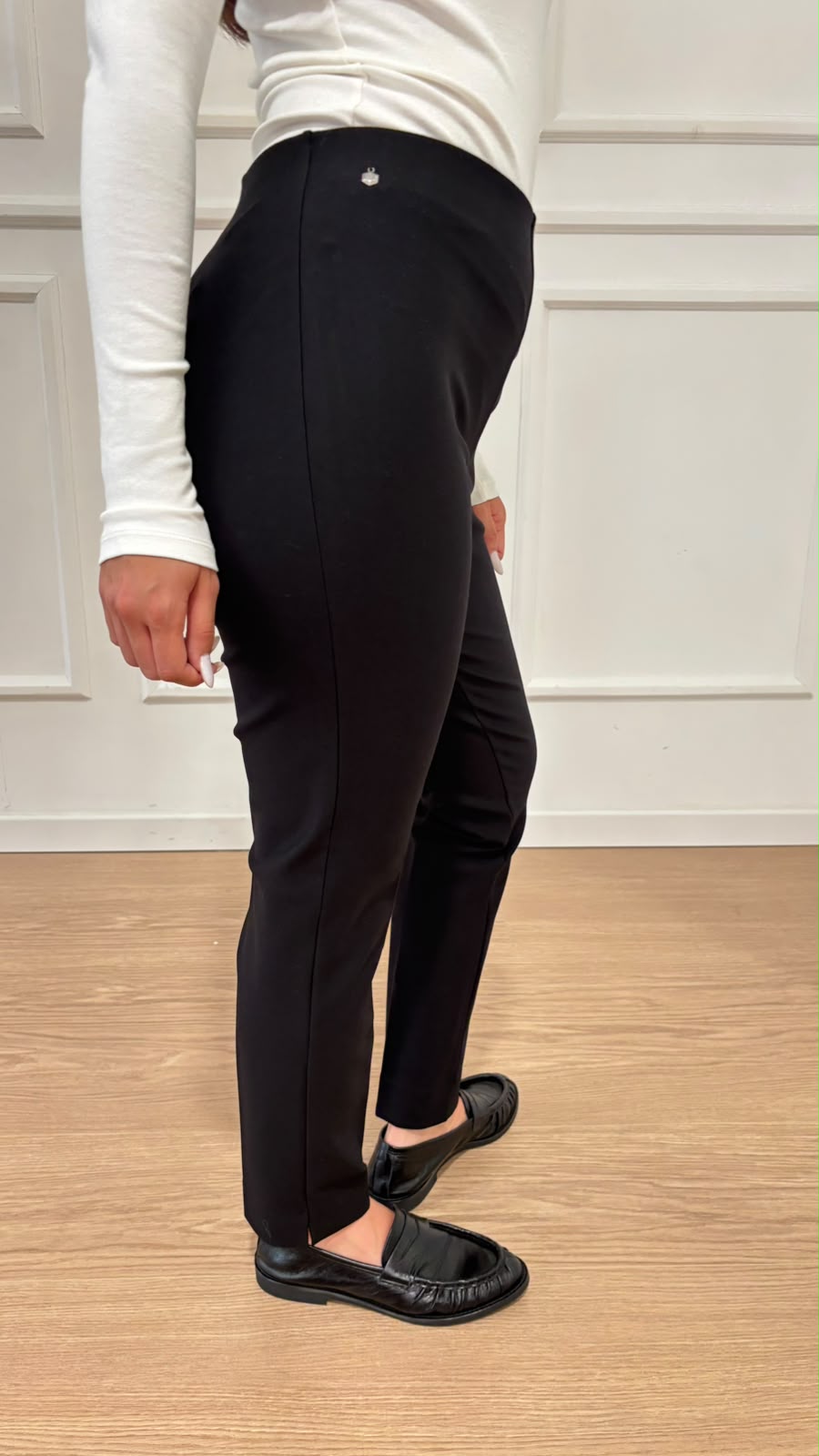 Pantalone cigarette in compact jersey Ragno DE72PS