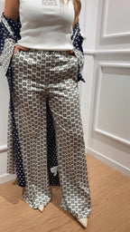 Pantalone in twill stampato Emme Marella Baobab