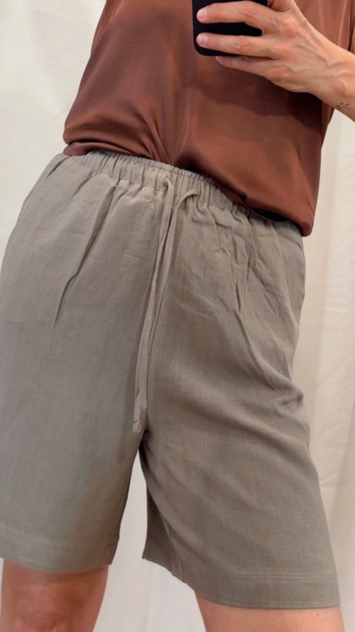 Shorts viscosa e lino Only Siesta