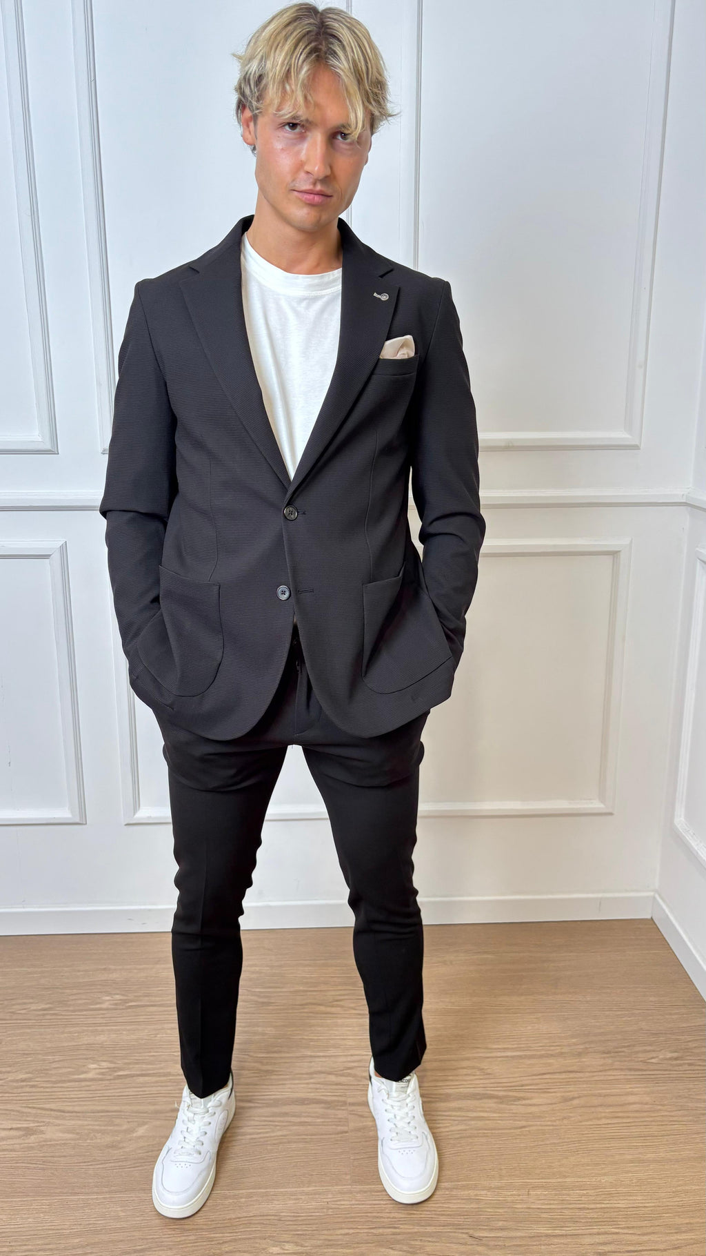 Blazer lavorato Imperial J6405561AZ nero