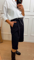 Shorts a gamba larga con cintura Dixie DAG0VHCC nero