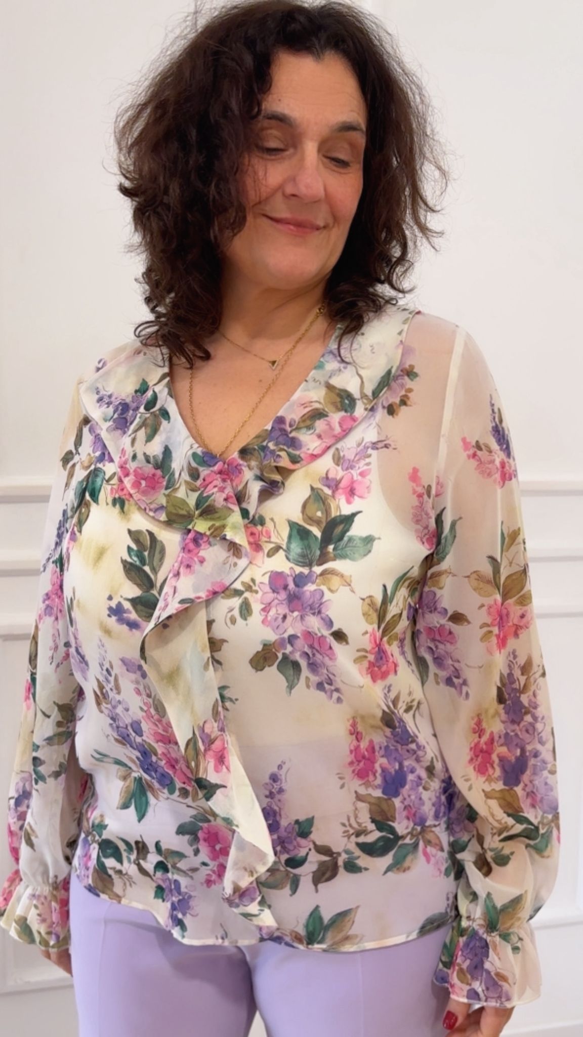 Blusa stampata Luisa Viola 2221