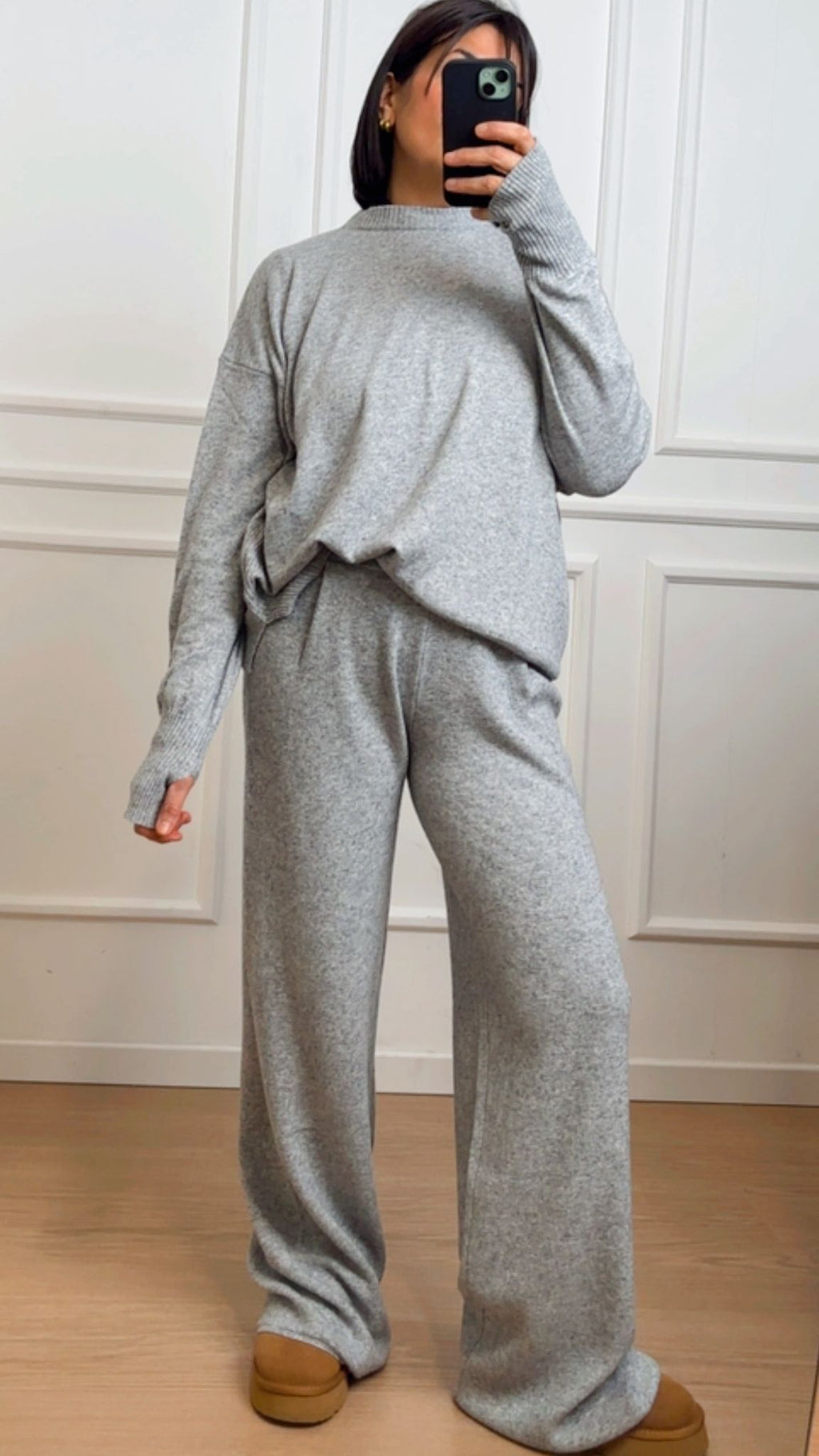 Tuta in maglia Vicolo 22128F Grigia