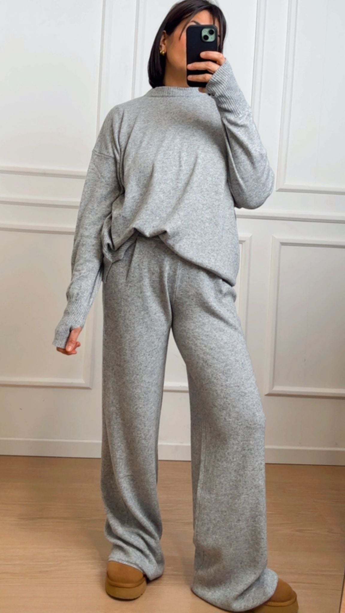 Tuta in maglia Vicolo 22128F Grigia