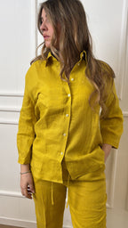 Camicia in tela di puro lino Emme Marella Girello