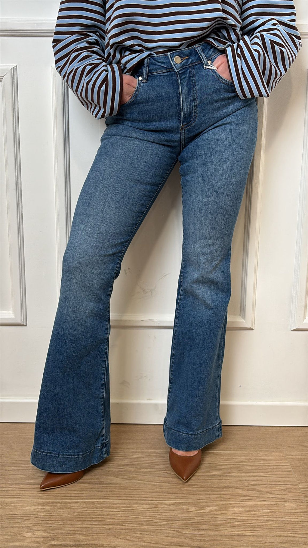 Jeans a zampa Blush Only