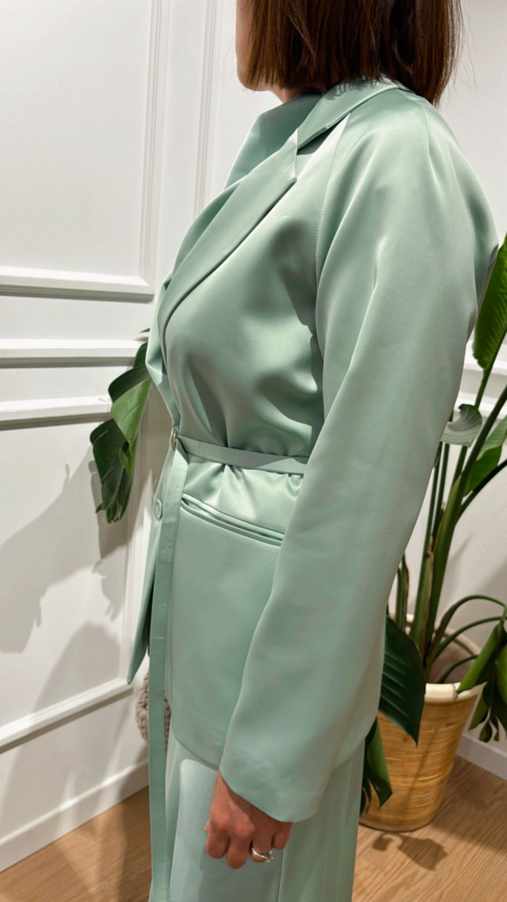 Blazer fluido Imperial JBA5JBAC verde acqua