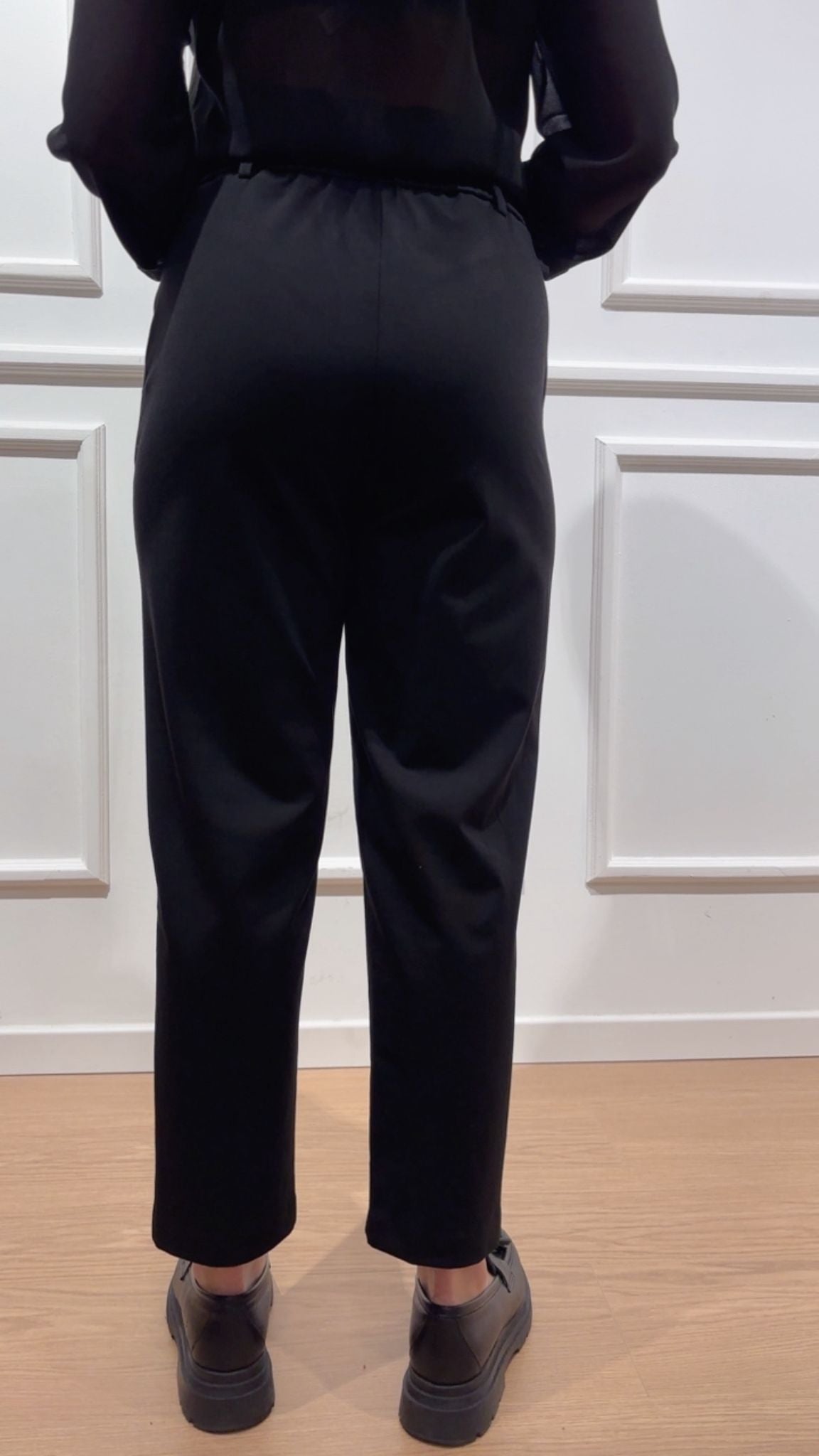 Pantalone punto milano Tensione In 26P1621 Nero
