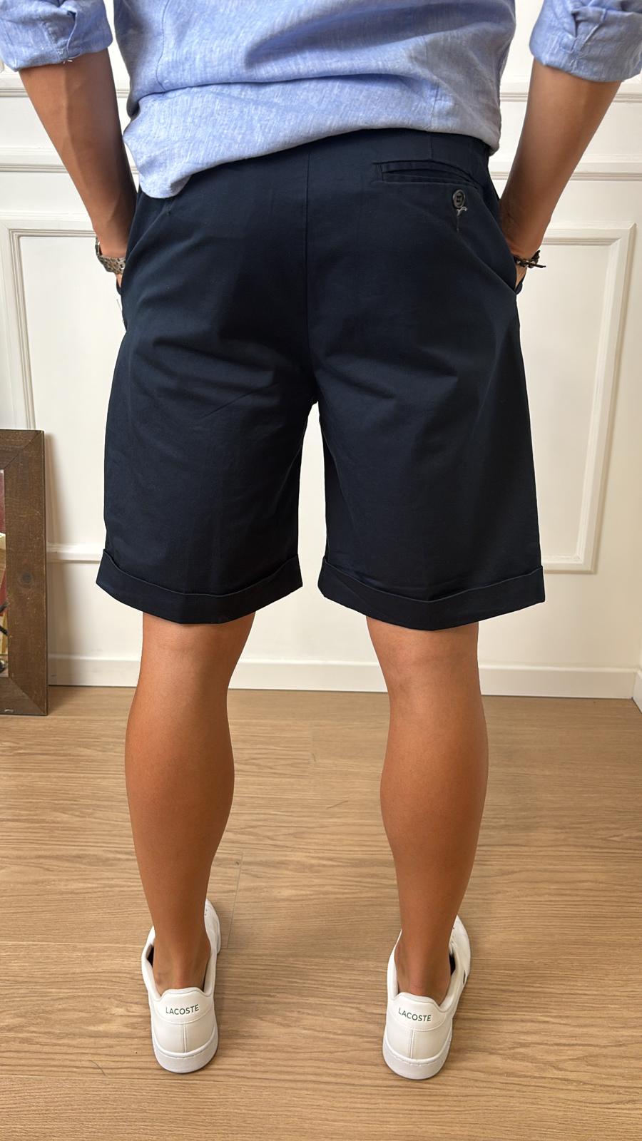 Bermuda con cintura in corda Imperial D81982514 blu