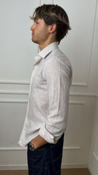 Camicia extraslim in puro lino E900 Brescia Turchetti