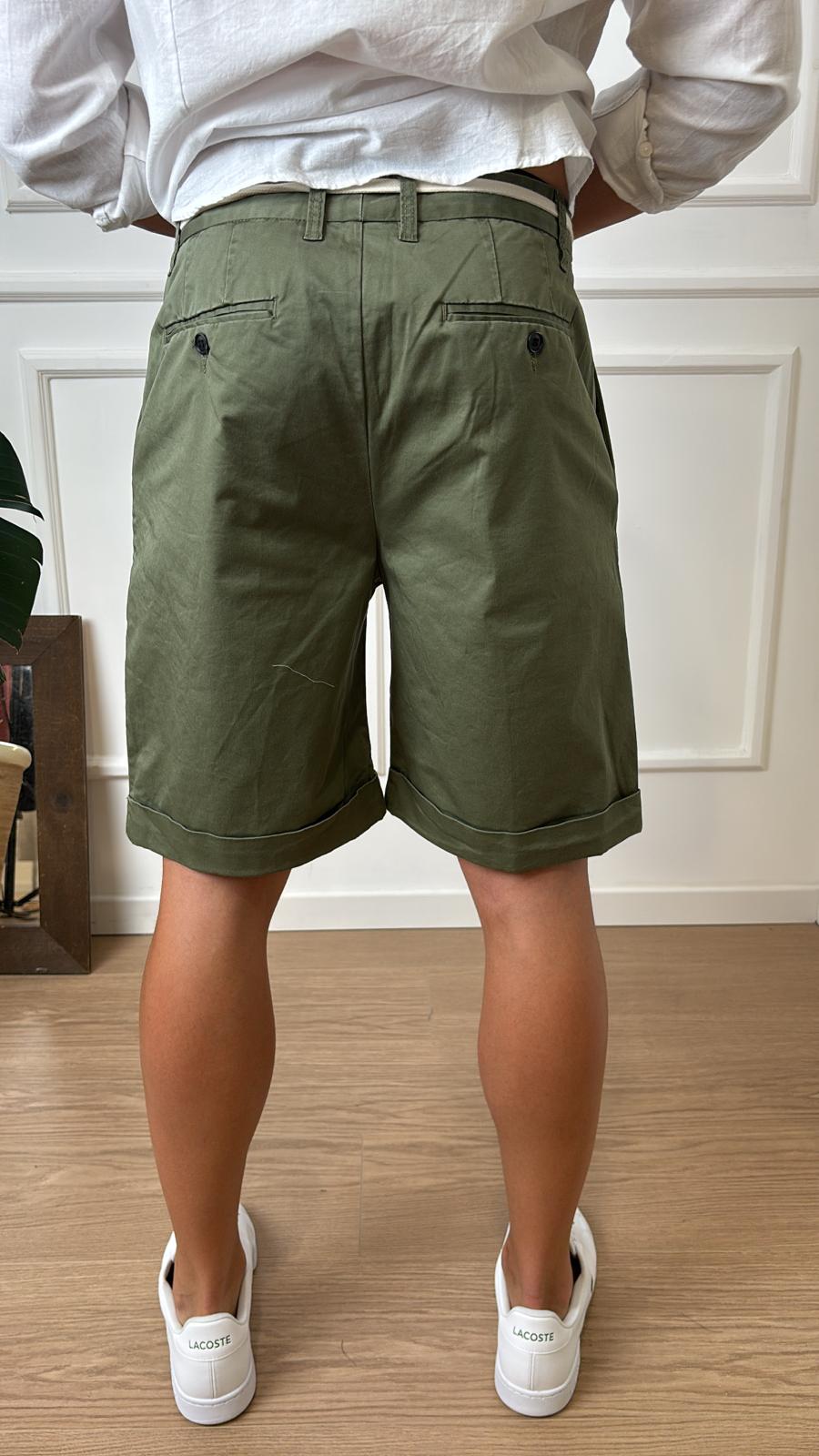 Bermuda con cintura in corda Imperial D81982514 verde