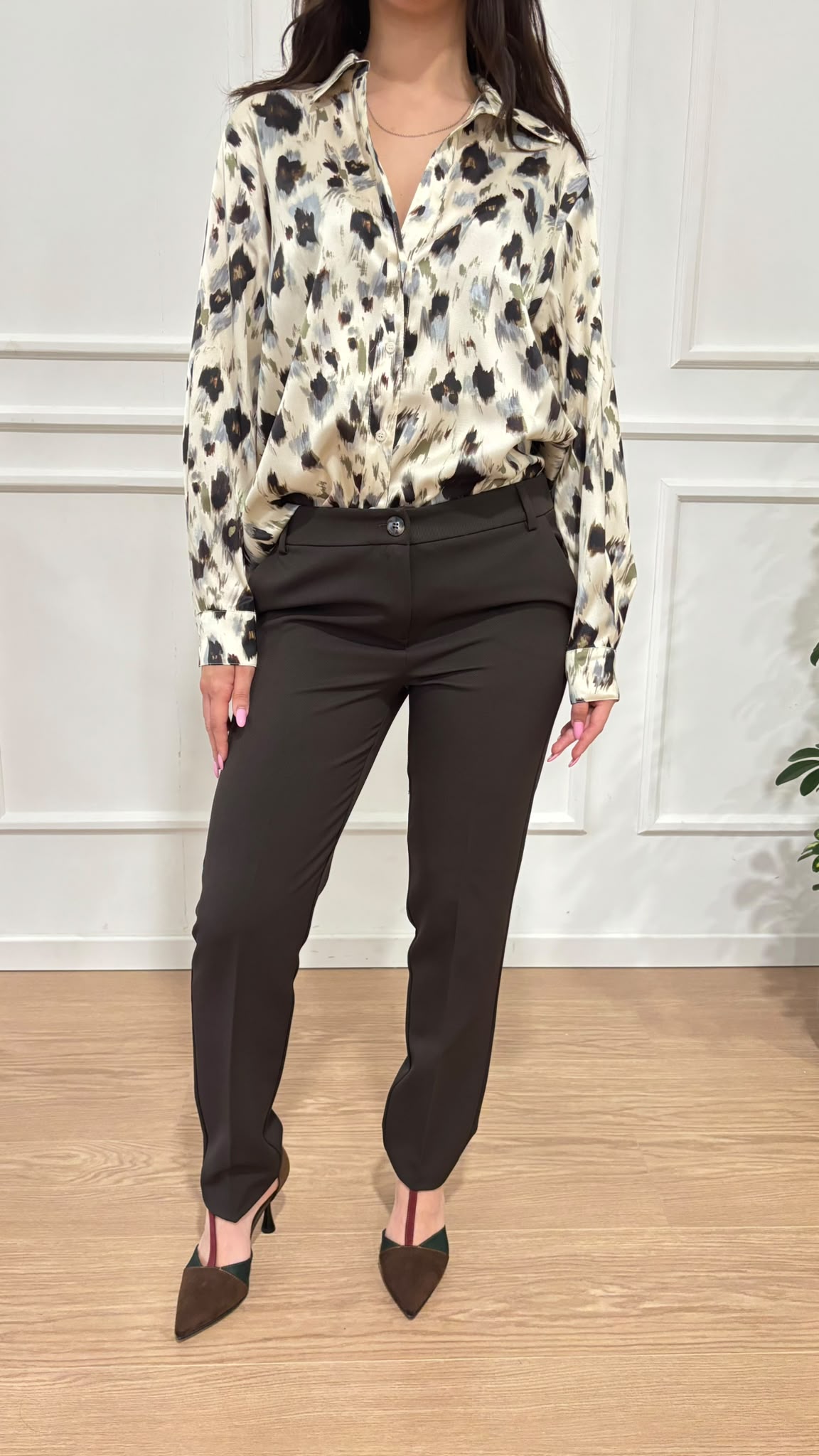 Camicia in twill stampato Duomo Emme Marella