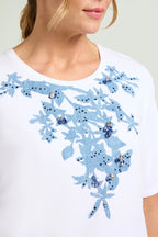 T-shirt in jersey di cotone Luisa Viola G261 01