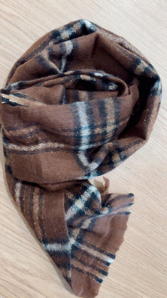 Sciarpone check Susy Mix 9311RE moro