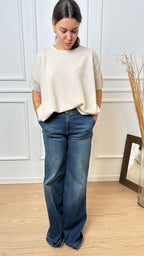 Pull mezza manica Dixie M277Y163 burro