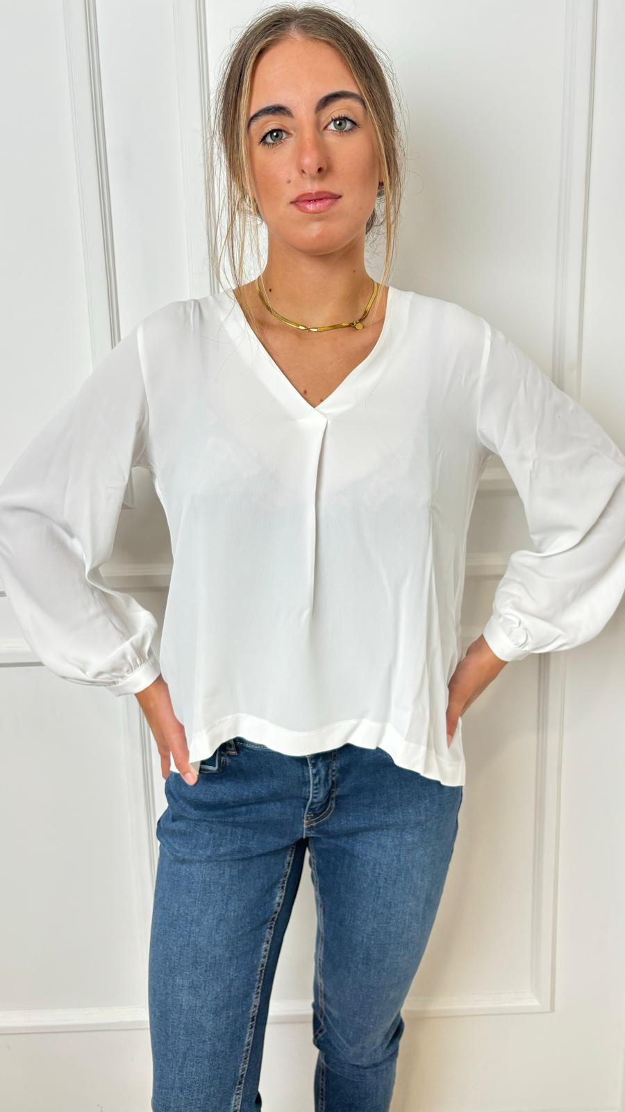 Blusa misto seta Emme Marella Pordoi 001 - TURCHETTI MODE