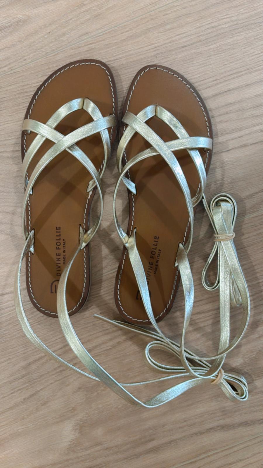 Sandali alla schiava Divine Follie 2000 platino