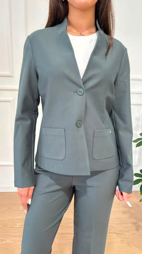 Blazer corto in compact jersey Ragno DO23G9