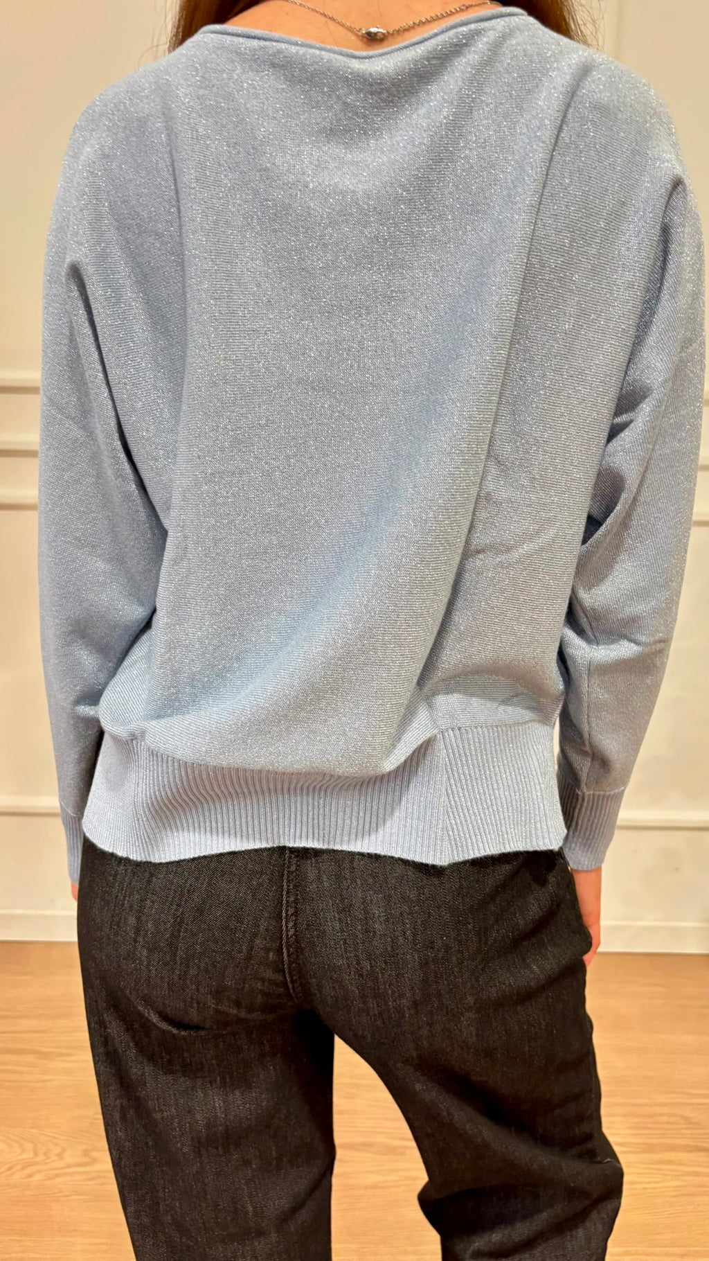 Maglia boxy fit lurex Ragno DT54TB