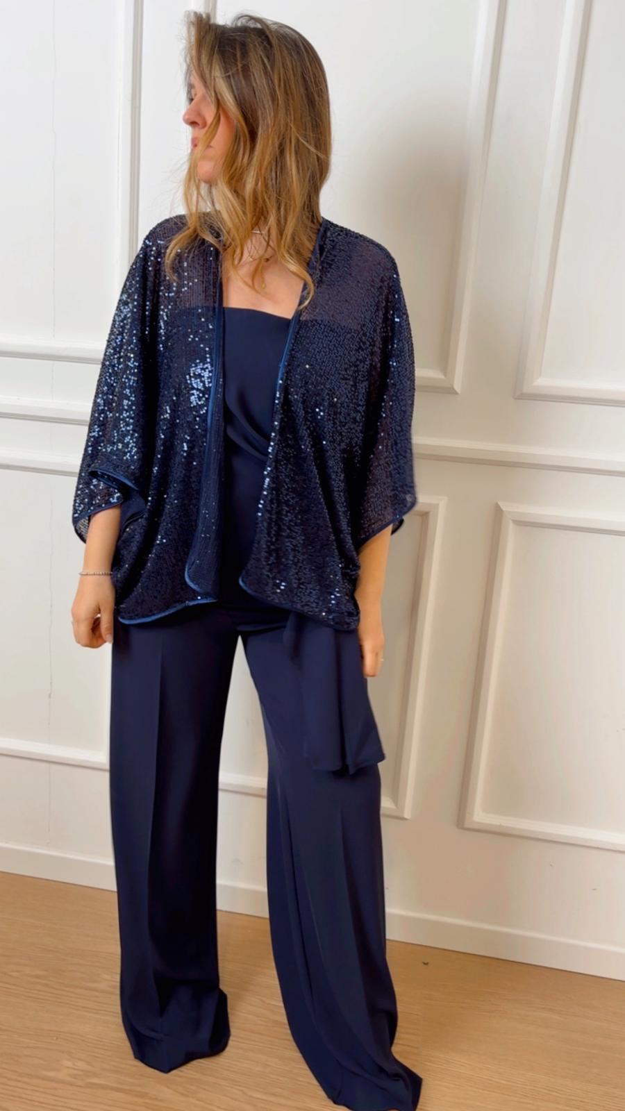 Coprispalle in paillettes Emme Marella Renna
