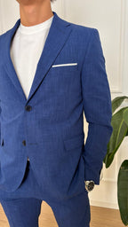 Abito slim Turchetti KU1928 bluette