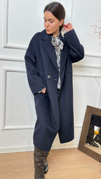 Cappotto ovetto over Vicolo TF0003 89 blu