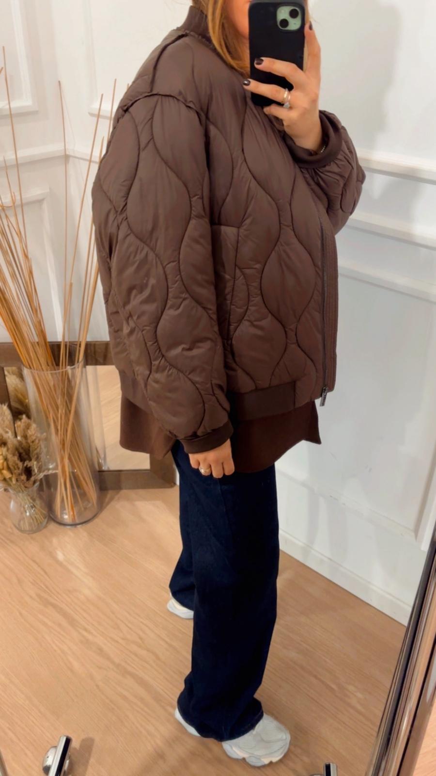 Giacca trapuntata Vicolo TF0045 moro