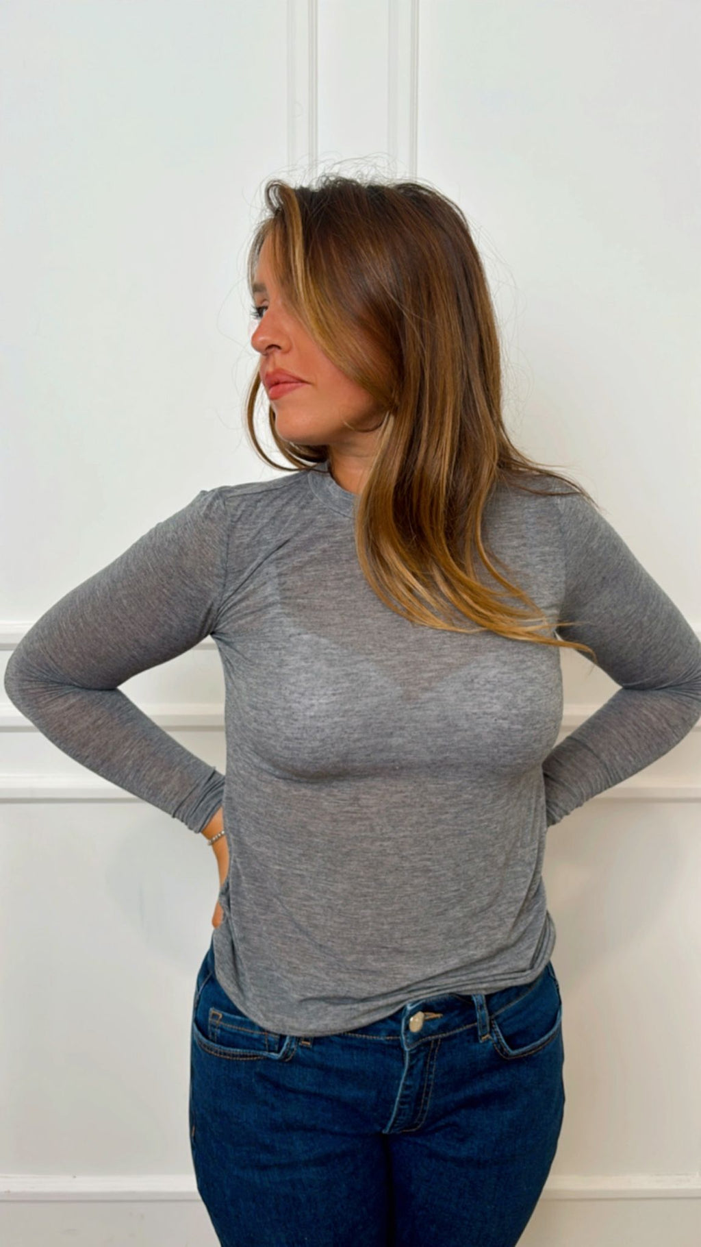 T-Shirt misto cashmere Griffa 002