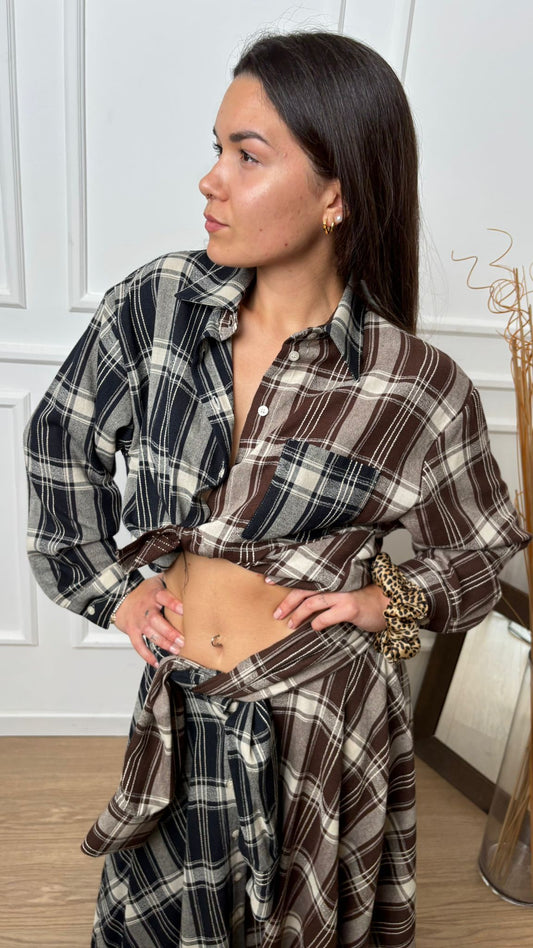 Camicia quadri sfrangiata Dixie CFH5YHC