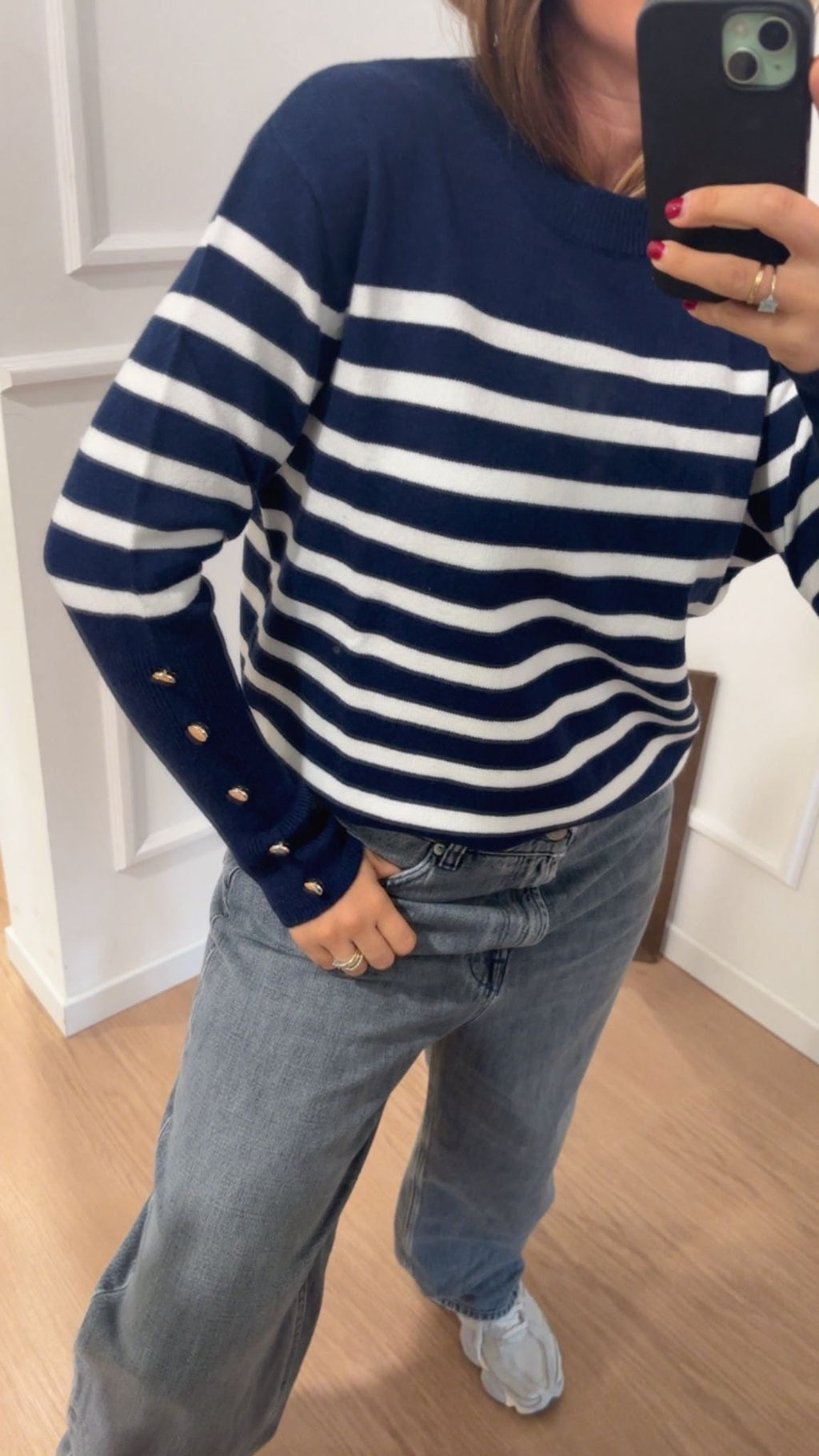 Pull viscosa a righe Dixie M223Y093X blu